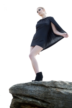 FADDOUL 'Wanderer Cape Dress